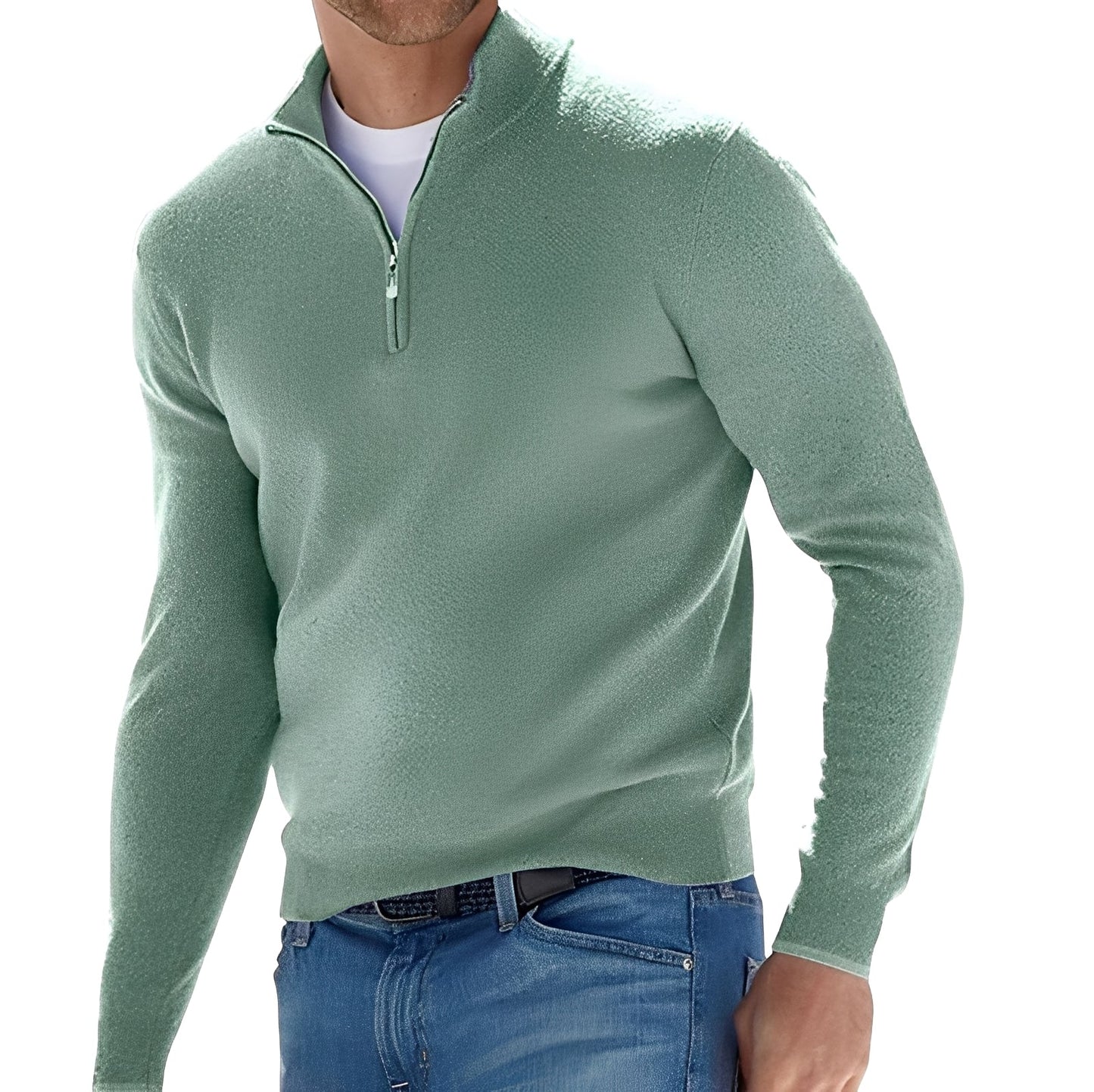 Nash - Męski sweter z zamkiem