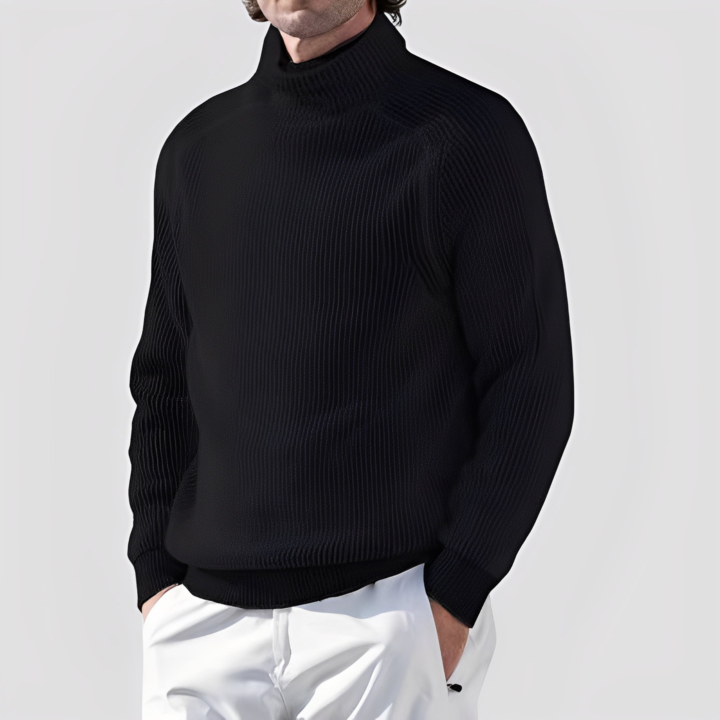 Chadwick - Męski golf z wełny, elegancki i ciepły