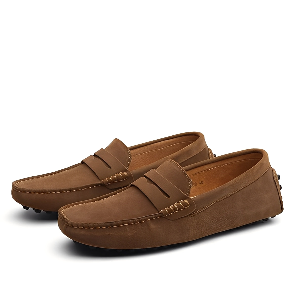Joshua - Stylowe męskie mokasyny z zamszu