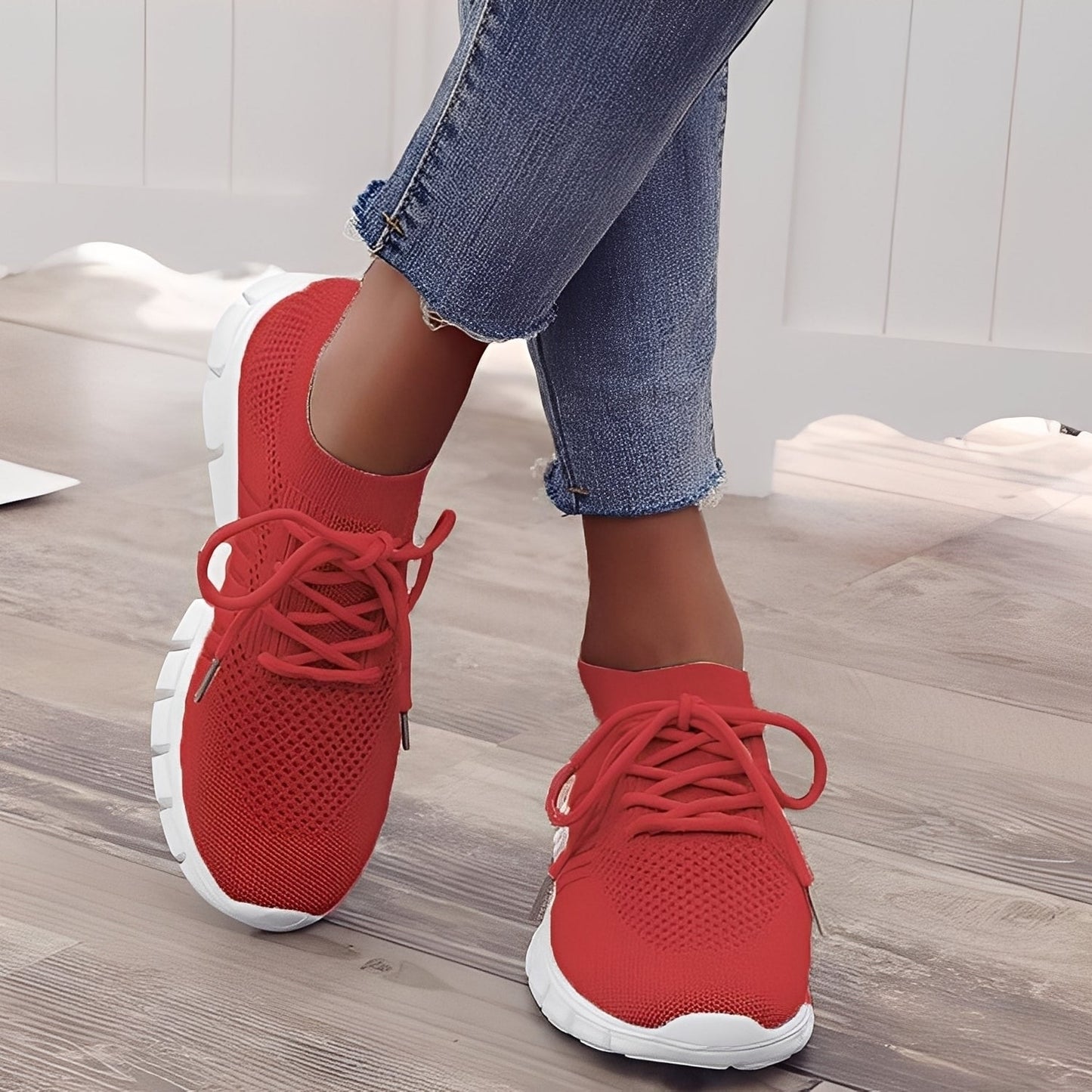 Caroline - Codzienne buty z przewiewnej siateczki dla kobiet