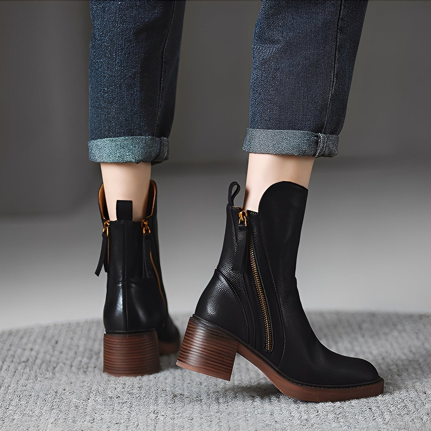Pamella - Klasyczne damskie buty skórzane