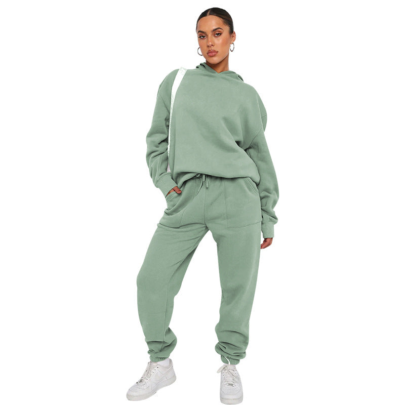 Minerva - Luźny kobiecy dres z kapturem