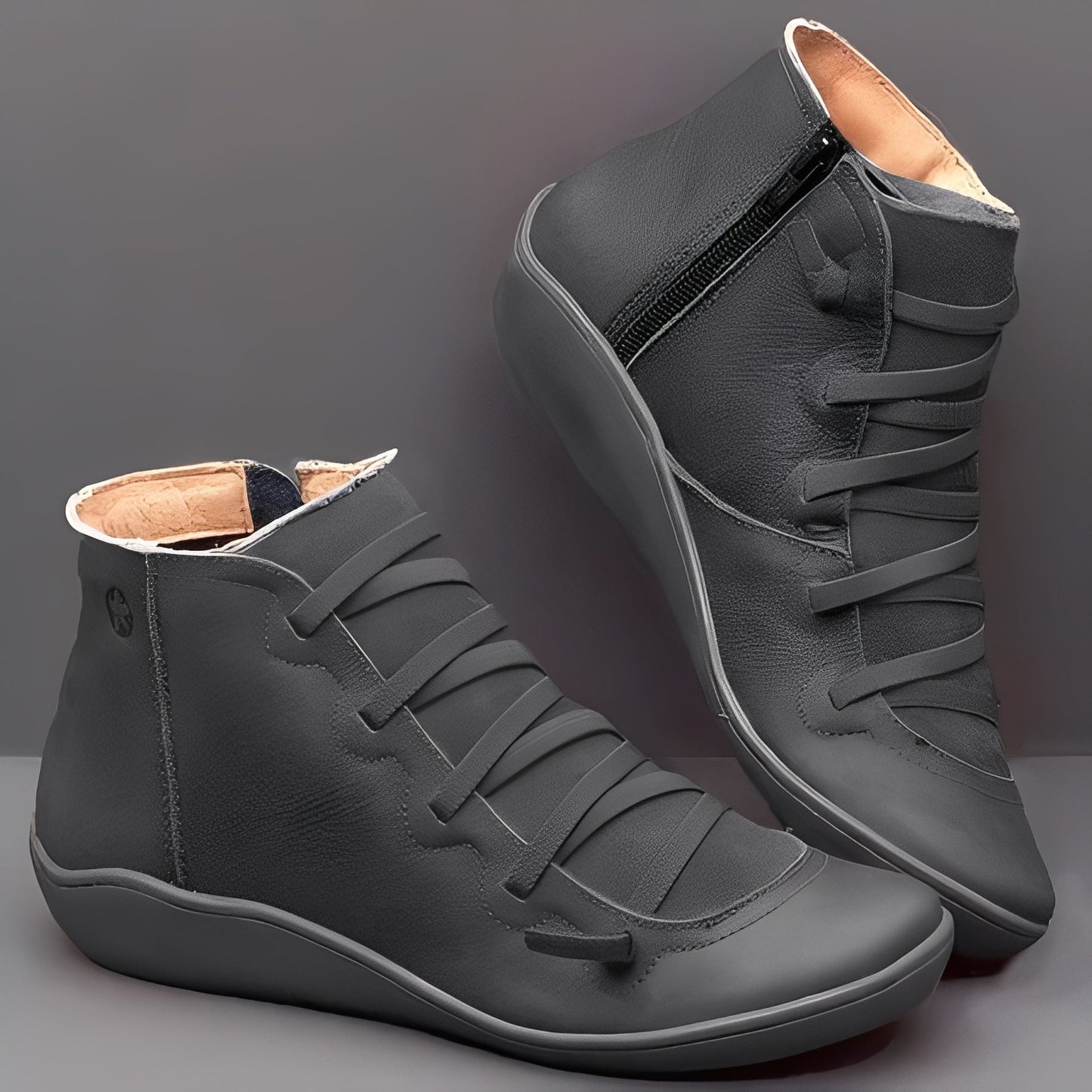 Emma - Kobiece komfortowe codzienne buty skórzane
