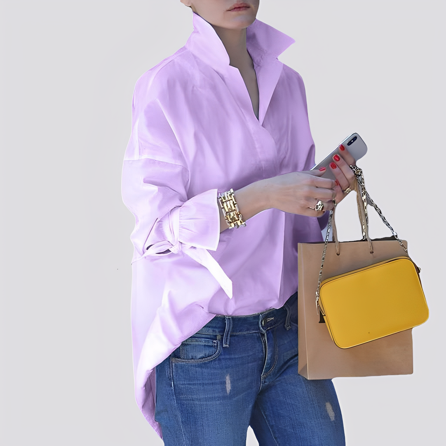 Monica - Loose, comfortable women's blouse