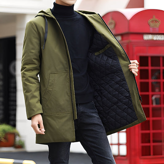 Lucas - Swobodna, ciepła, wodoodporna męska kurtka z kapturem