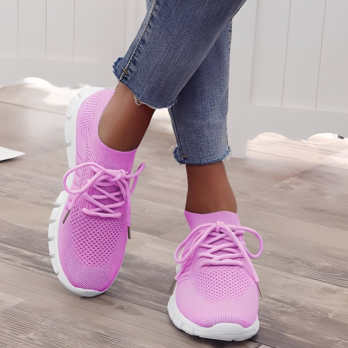 Caroline - Codzienne buty z przewiewnej siateczki dla kobiet