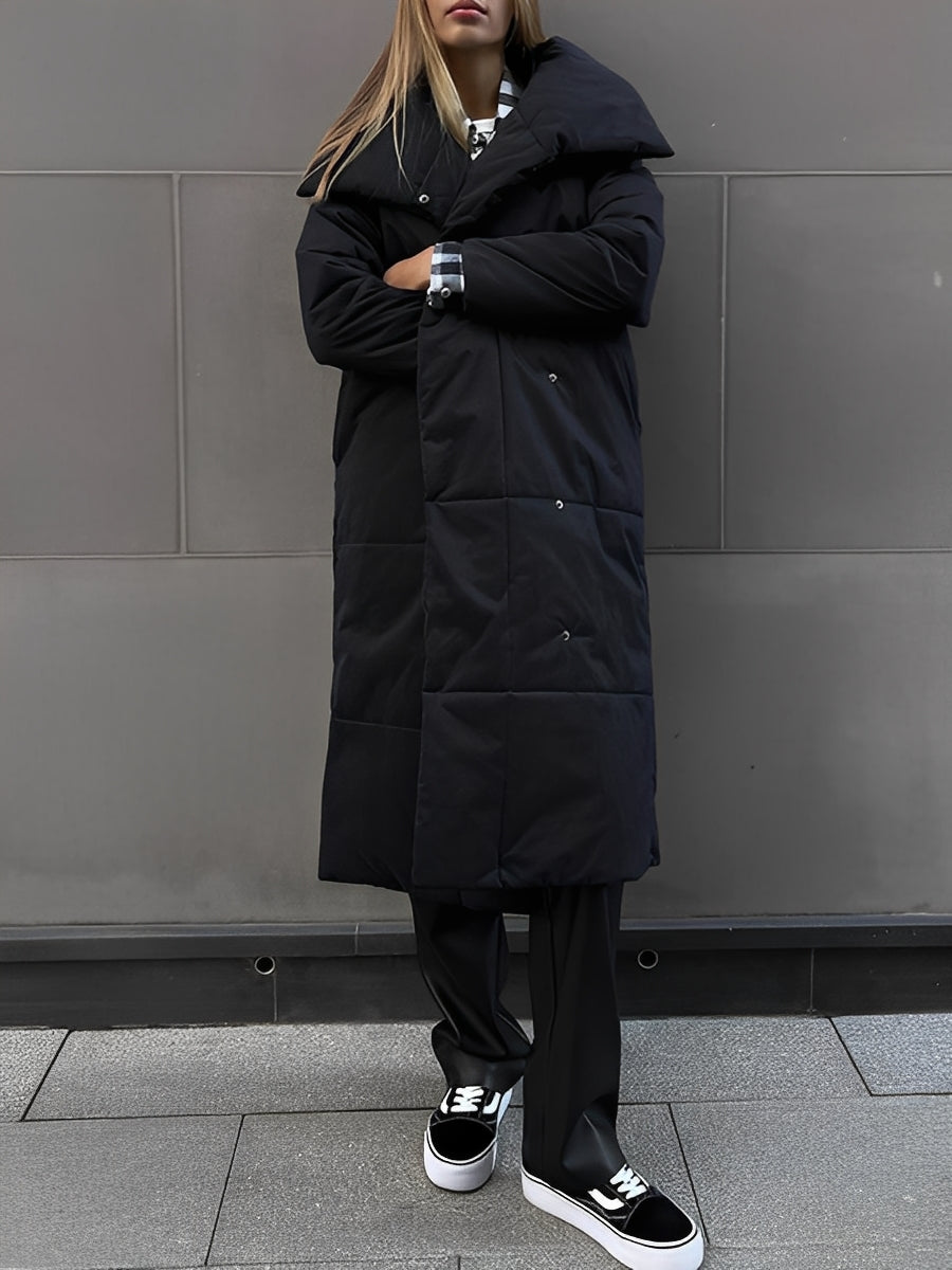 Adaline - Damska, długa, ciepła, pikowana kurtka