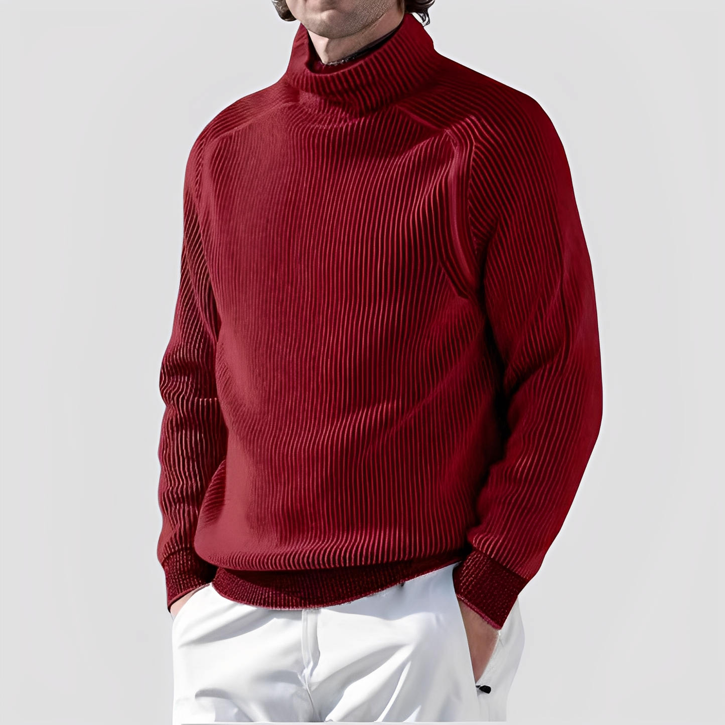 Chadwick - Męski golf z wełny, elegancki i ciepły