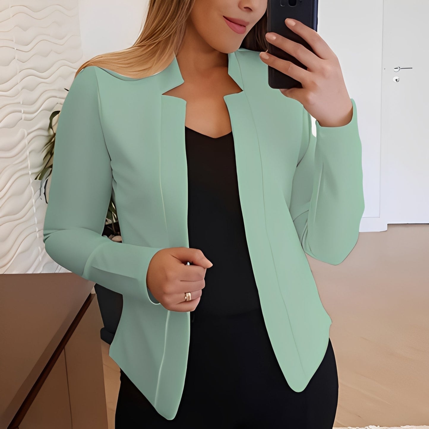 Marsha - Elegancki blezer damski z kołnierzem