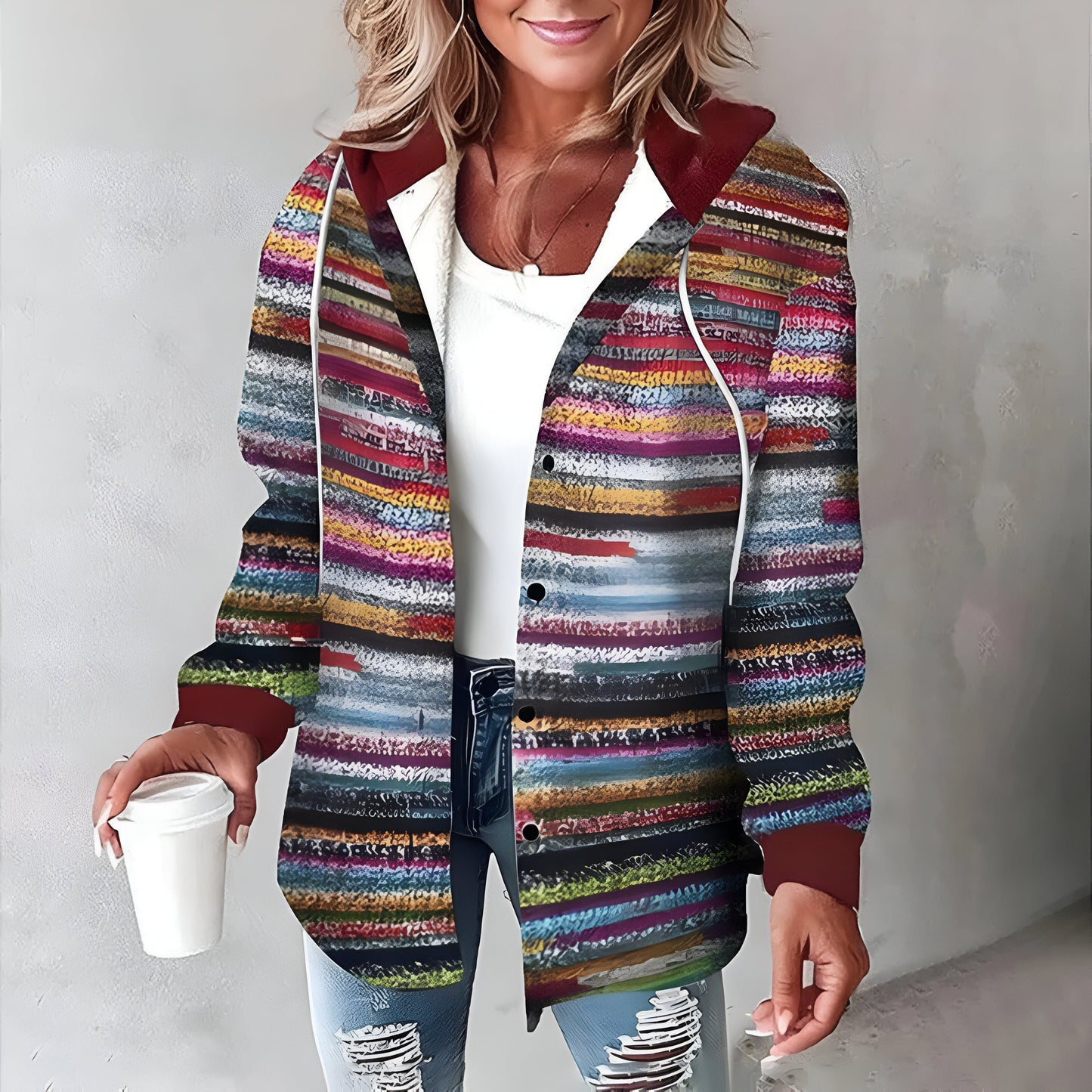 Valeria – Przytulna Luzna Kurtka