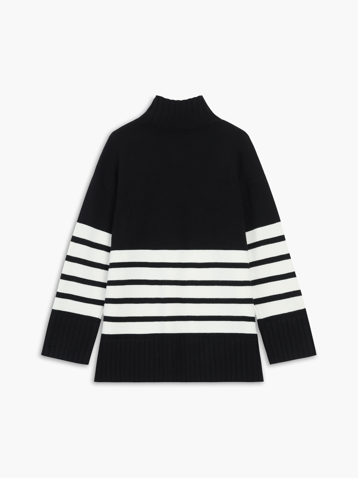 Colette – Gestreowany Mock-Neck-Pulower