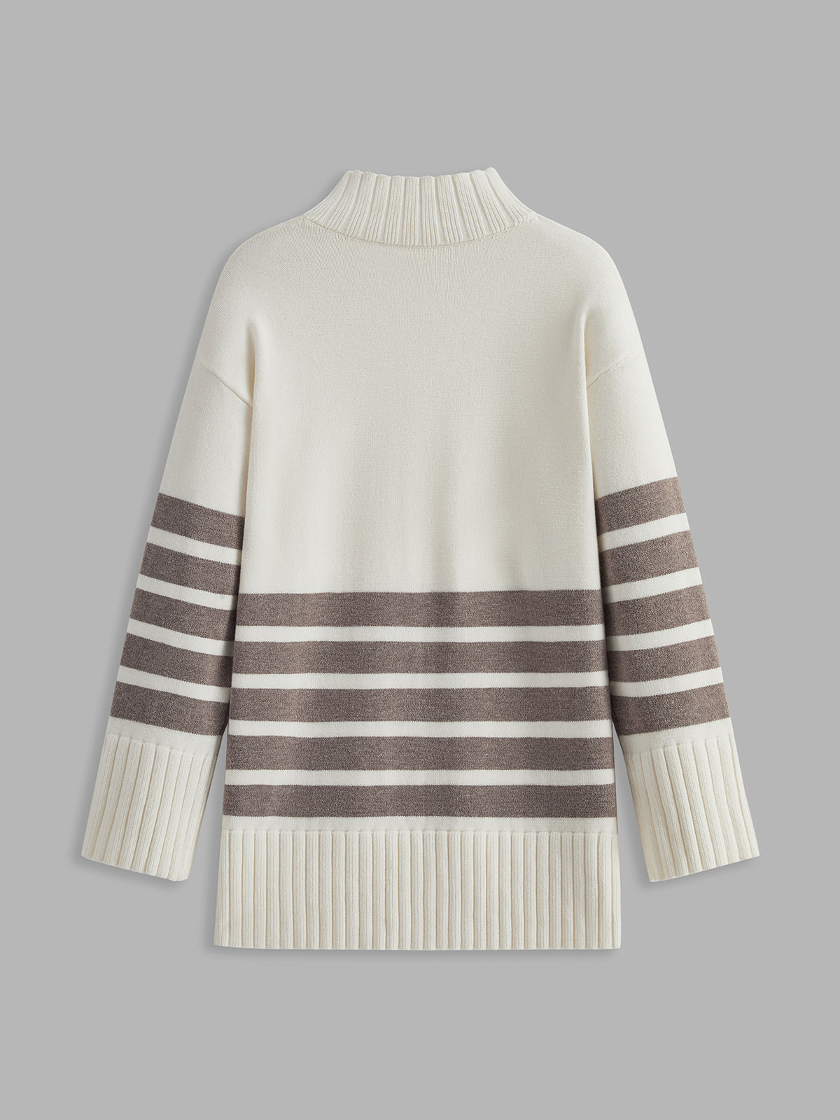 Colette – Gestreowany Mock-Neck-Pulower
