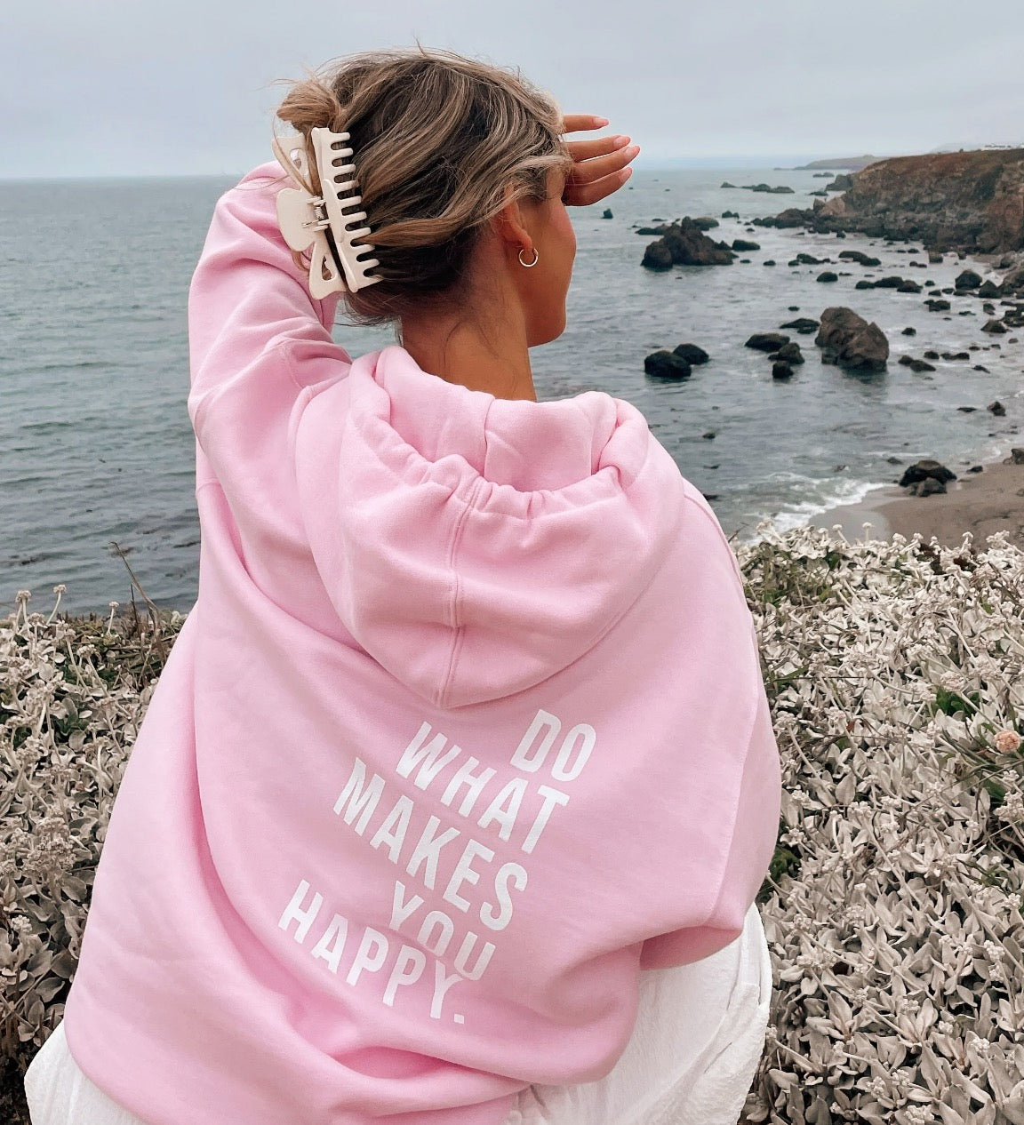 Jasmin – Bluza z Kapturem Nowoczesna z Nadrukiem