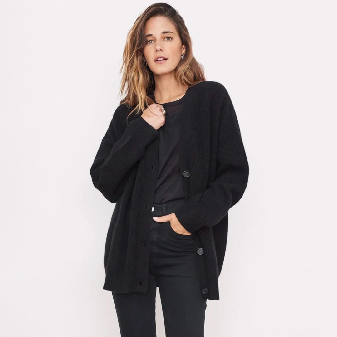 Leah – Oversize kardigan z kaszmiru dla kobiet