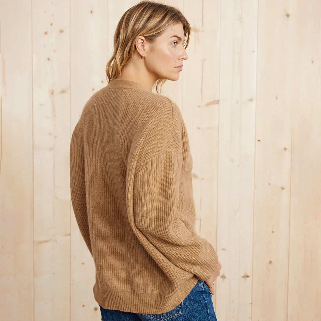 Leah – Oversize kardigan z kaszmiru dla kobiet