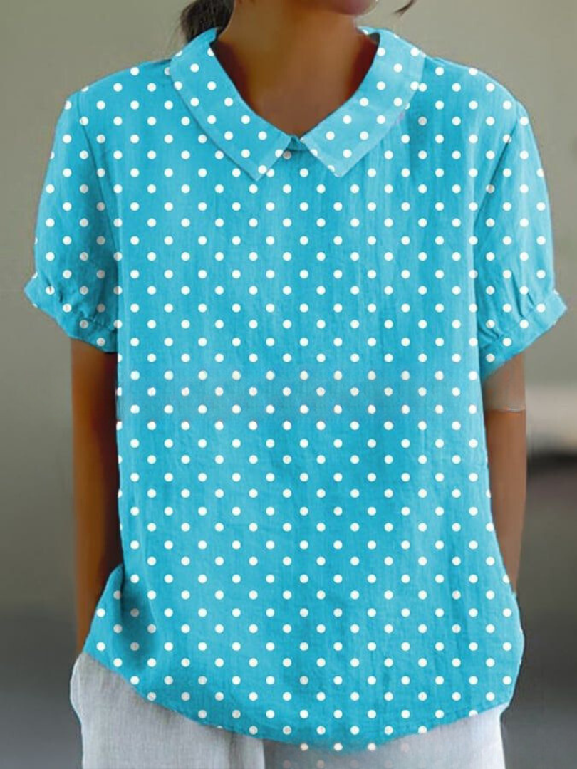 Shelby - Vintage Kwiatowa Bluzka Damska Casual