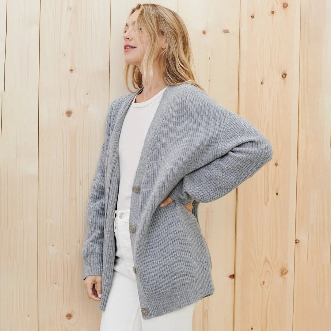 Leah – Oversize kardigan z kaszmiru dla kobiet