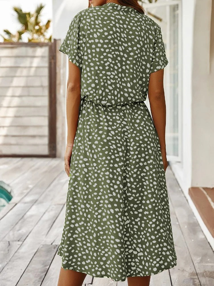 Vexana - Leichtes Sommerkleid Damen mit Print Elegant