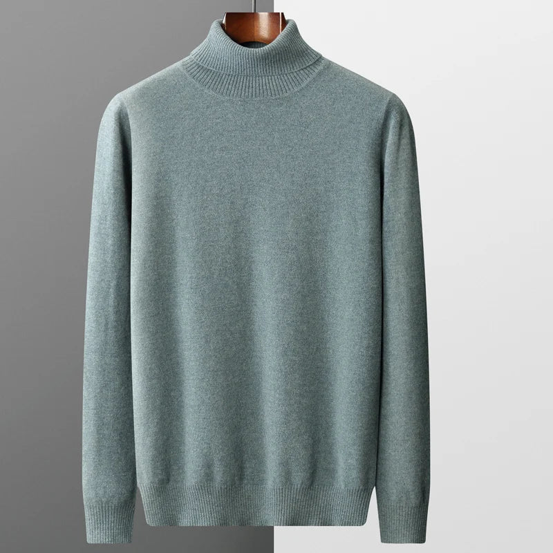 Louis - Sweter dzianinowy z rolowanym kołnierzem