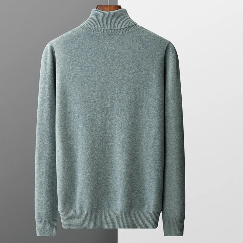 Louis - Sweter dzianinowy z rolowanym kołnierzem
