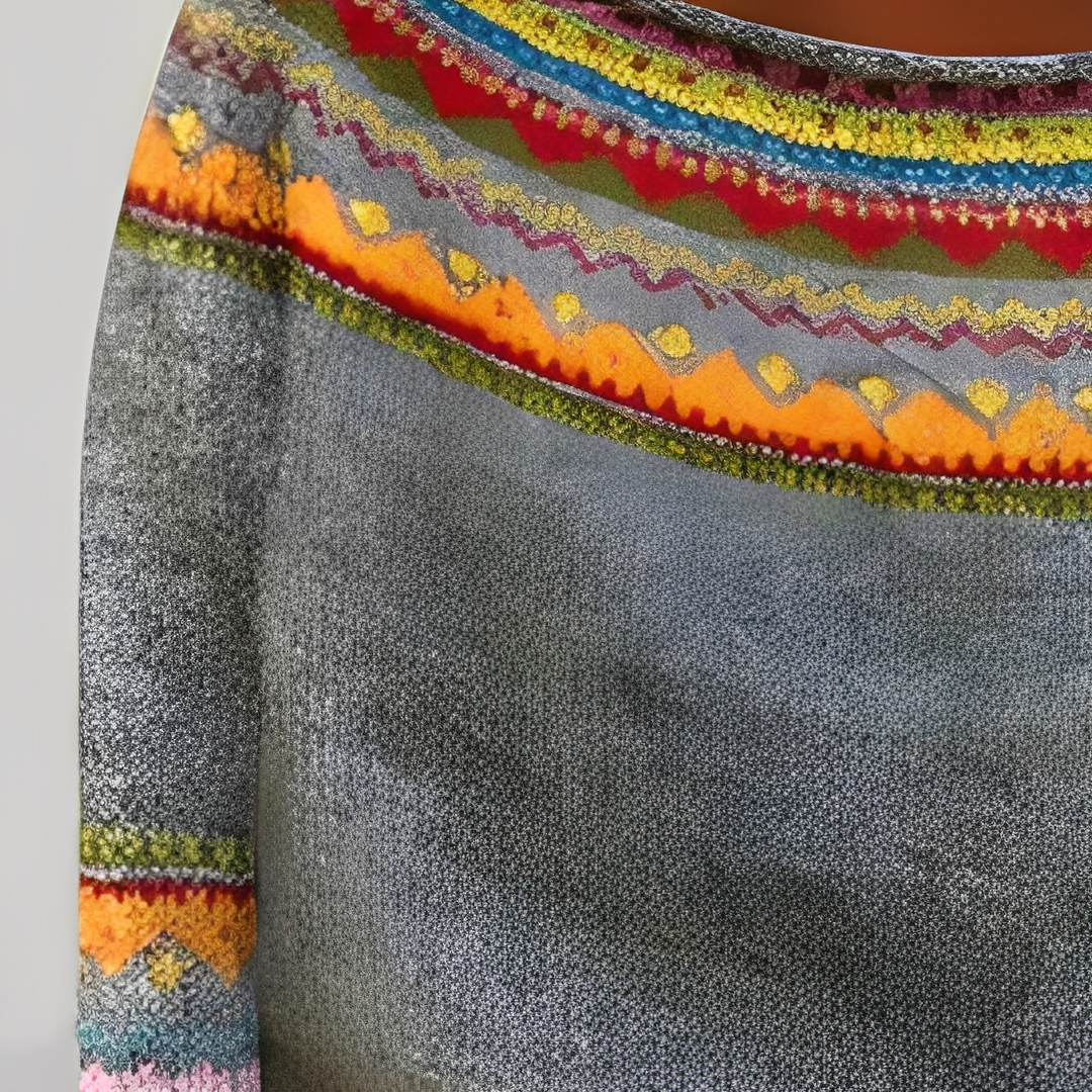 Stéphanie - Sweter z eleganckimi wzorami dla kobiet