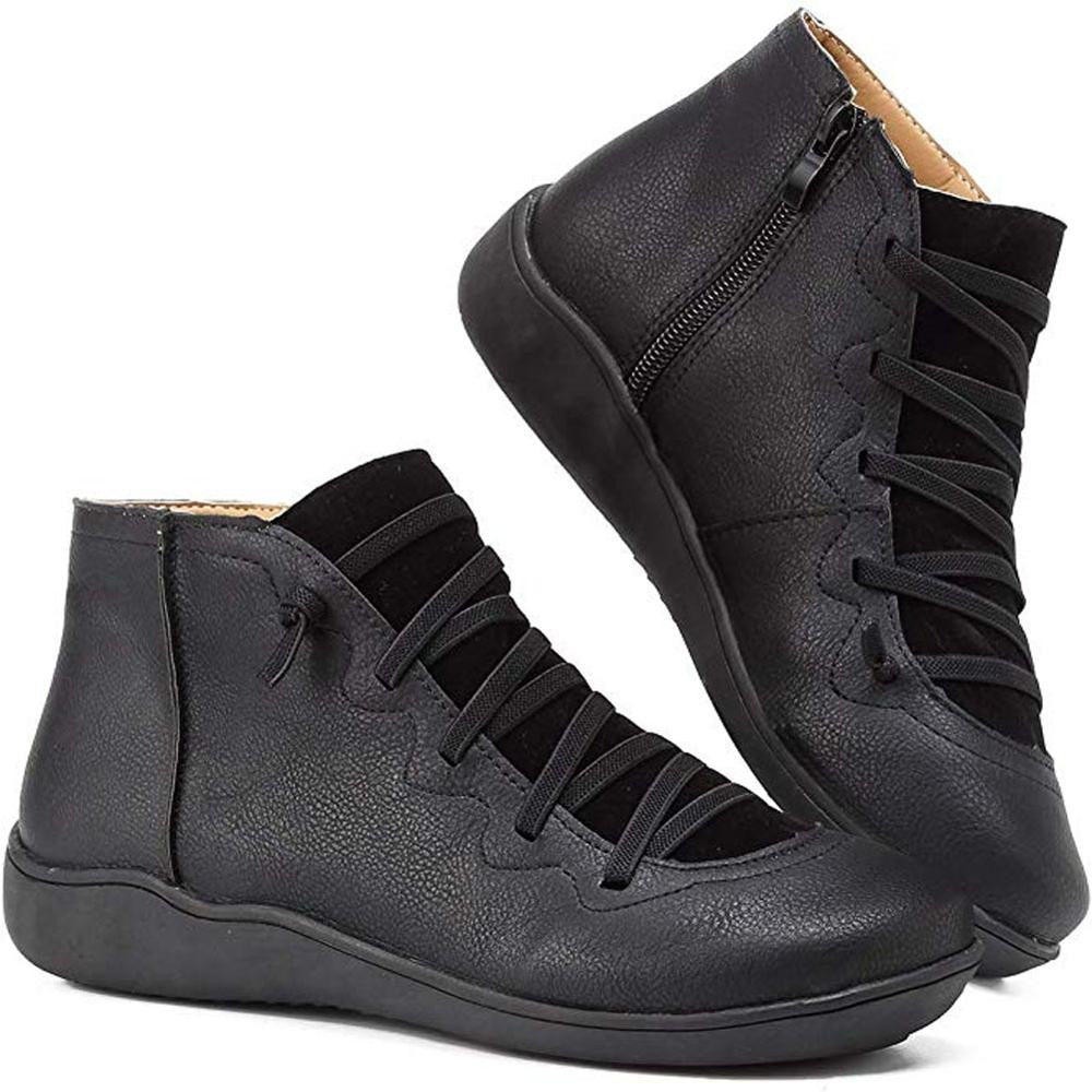 Afra – Vintage Sznurowane Botki