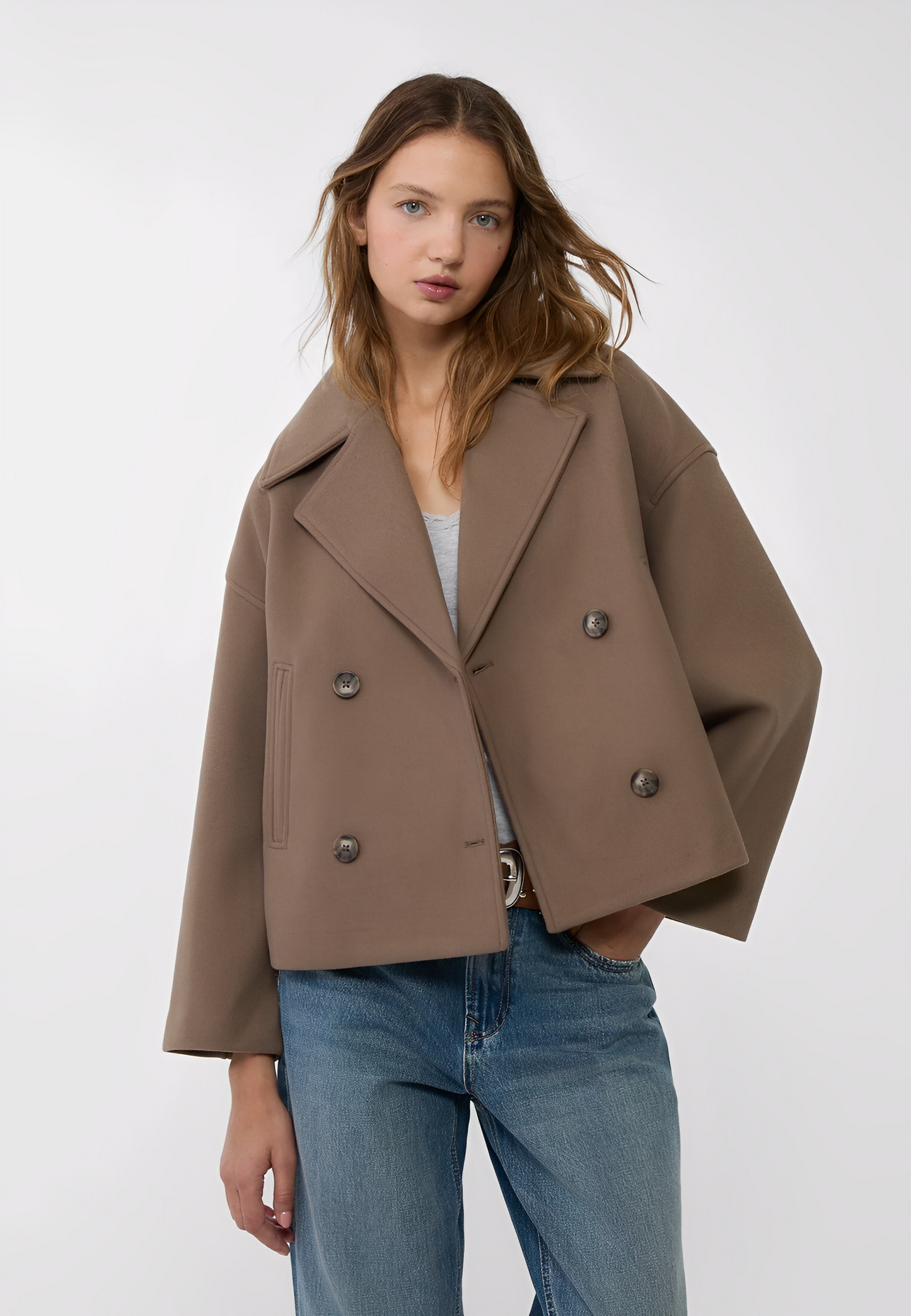 Claire – Krótka Elegancka Dwurzędowa Kurtka