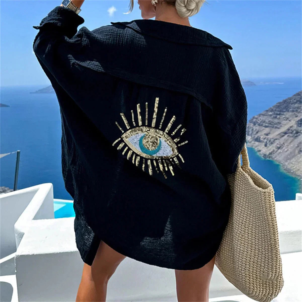 Giada – Kimono Haftowane Oversize