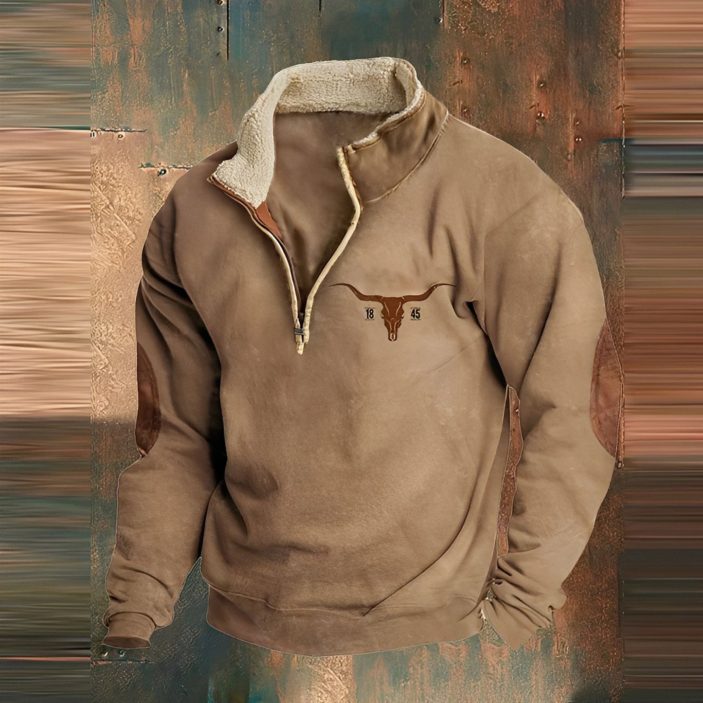 Kenton - Modny sweter męski z zamkiem