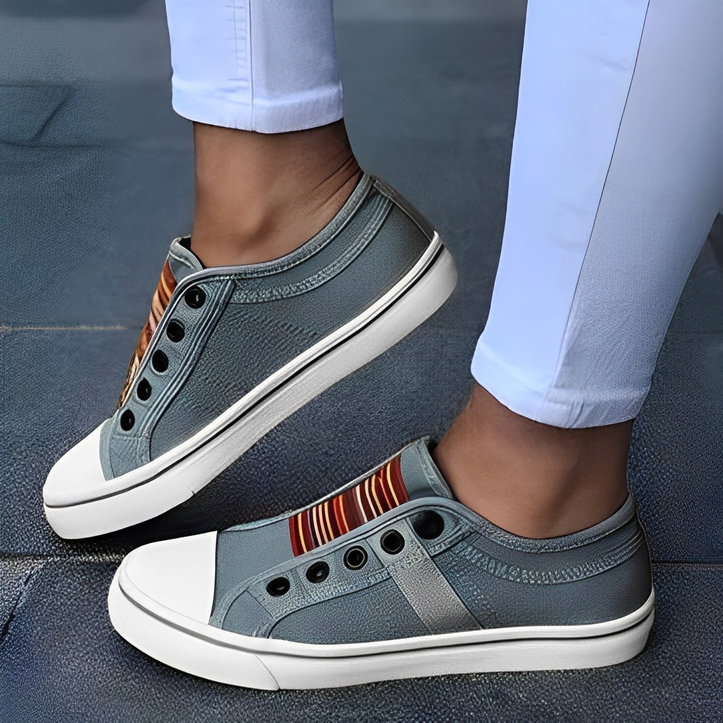 Delphia - Damskie Luźne Canvasowe Buty