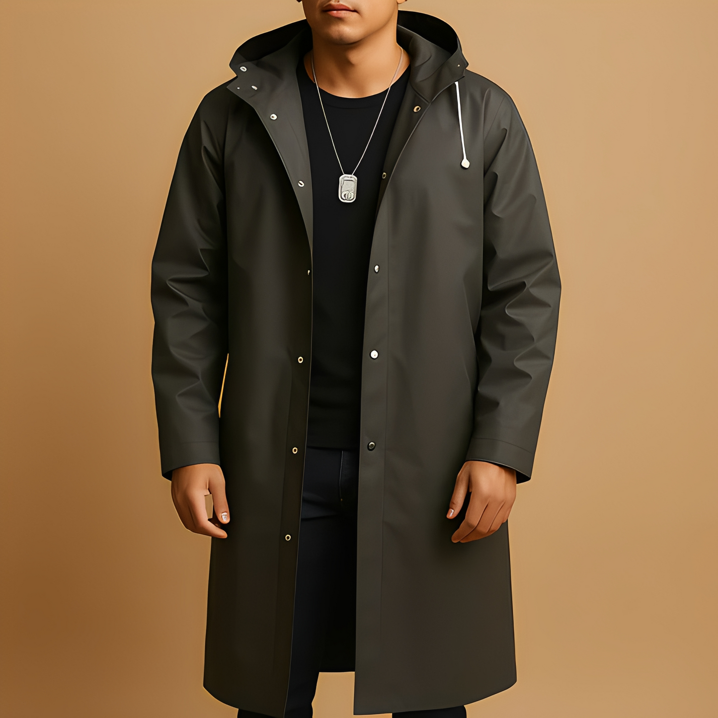 Alejandro - Long waterproof coat for men