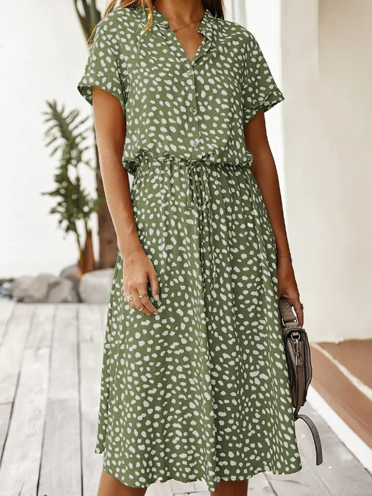 Vexana - Leichtes Sommerkleid Damen mit Print Elegant