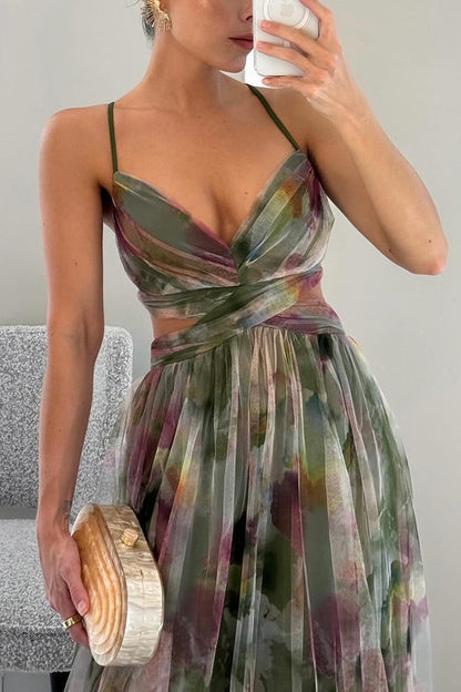 Gwendolyn - Stylowa Sukienka Maxi w Kwiaty Damska