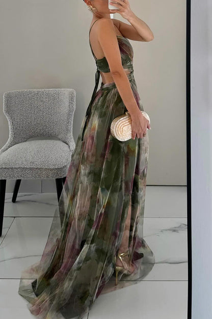 Gwendolyn - Stylowa Sukienka Maxi w Kwiaty Damska