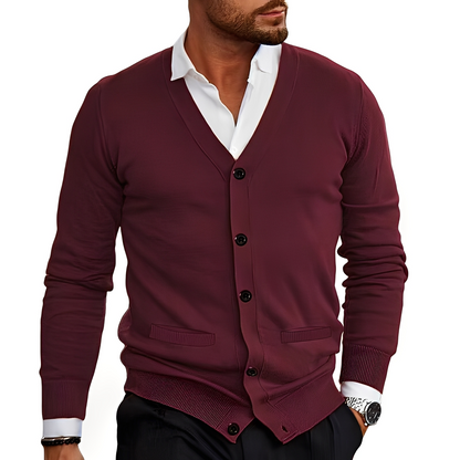Kyler - Modny męski sweter z guzikami