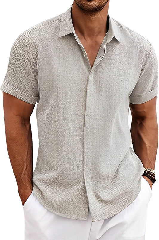 Denzil - Breathable short-sleeved shirt for men