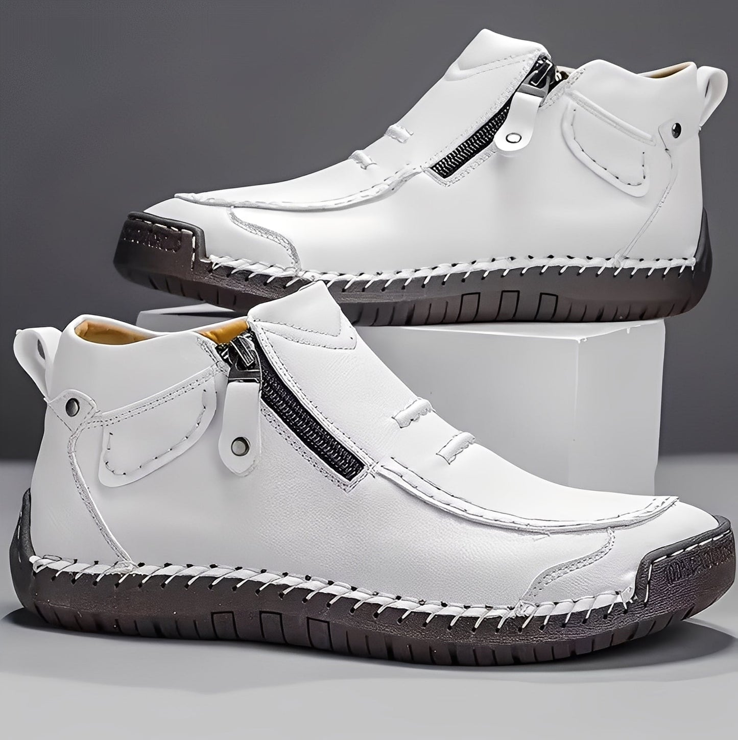 Ferdie - Współczesne i wygodne buty z zamkiem dla mężczyzn