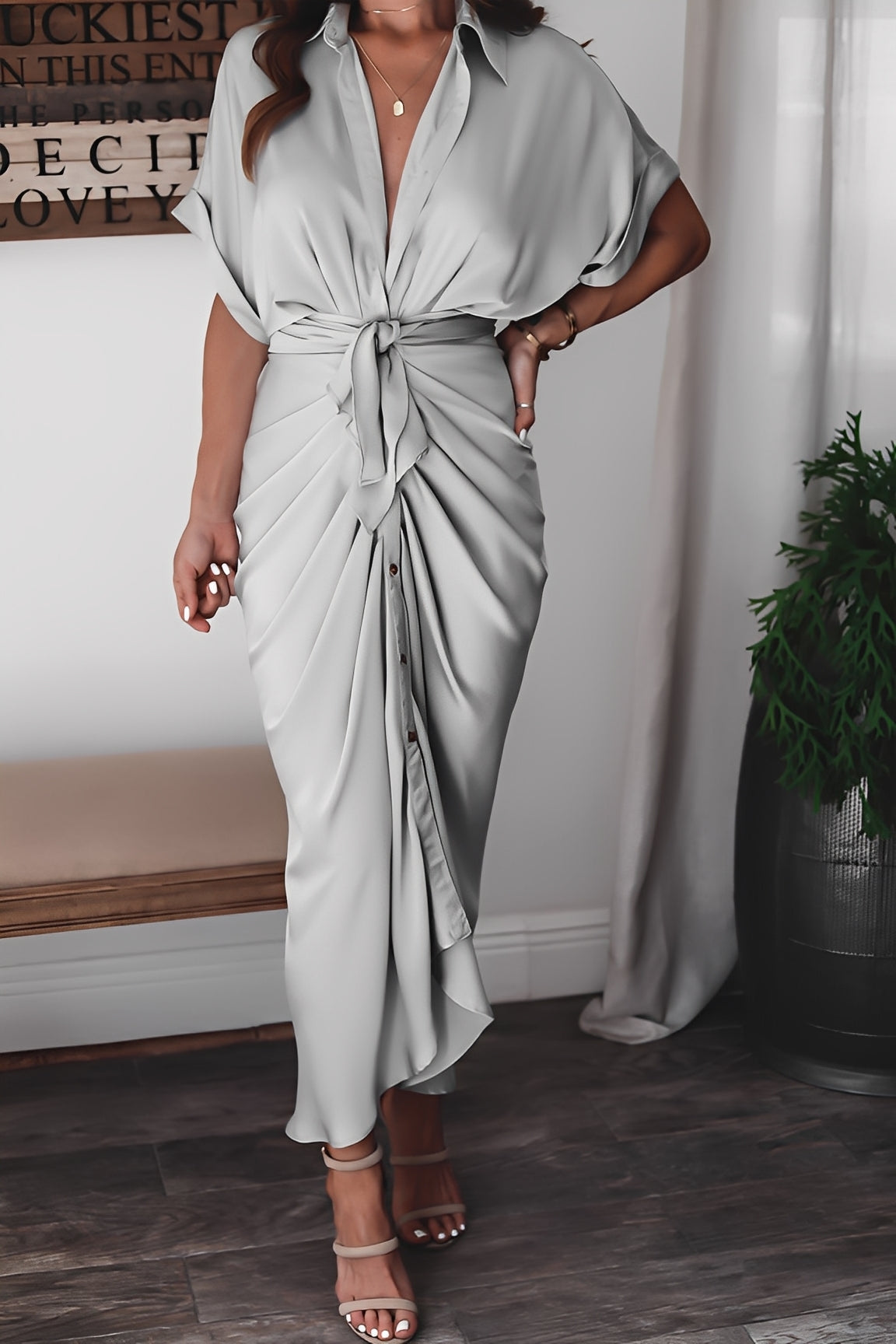 Antoinette - Elegancka długa suknia damska