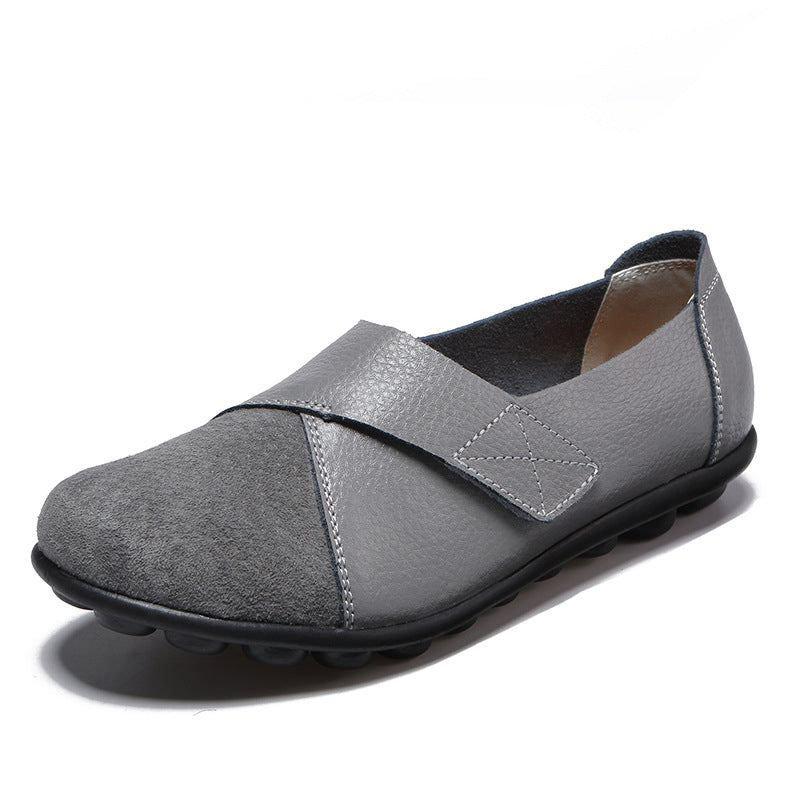 Merideth - Damskie buty na rzepy do codziennego użytku