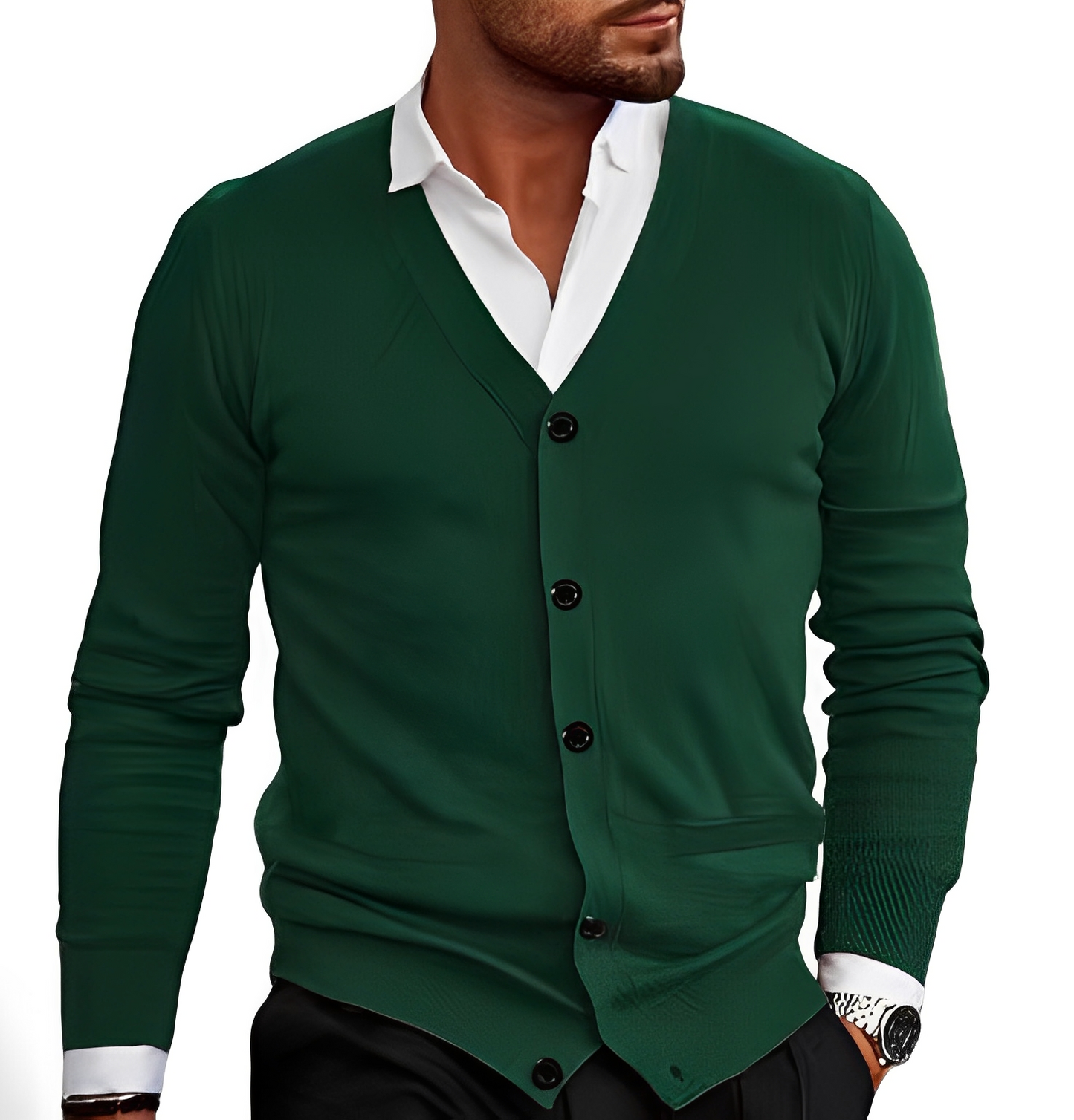 Kyler - Modny męski sweter z guzikami