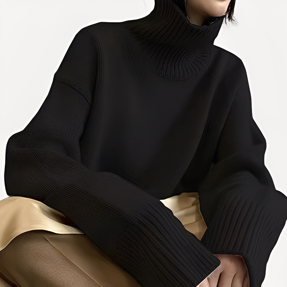 Amilia - Stylowy, luźny golf dla kobiet