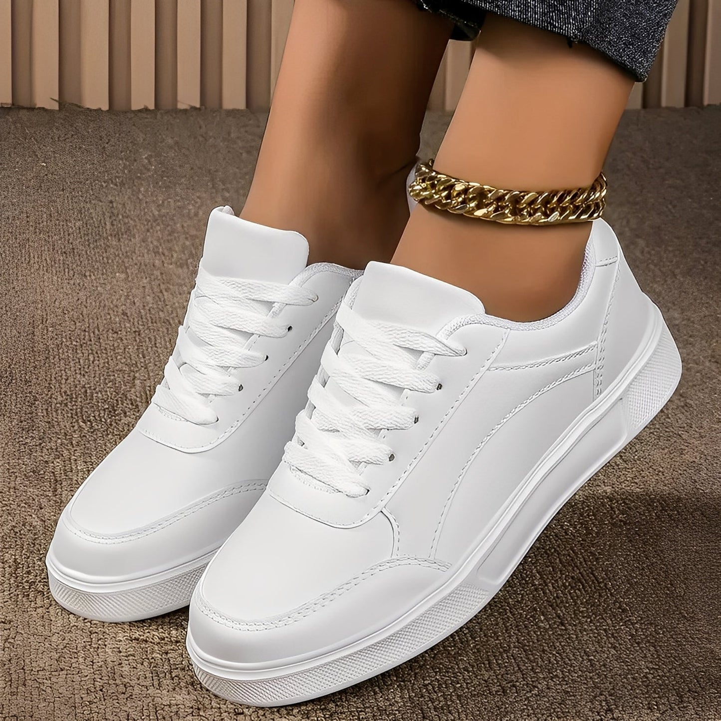 Rexanne - Stylowe damskie sportowe buty z PU-skóry