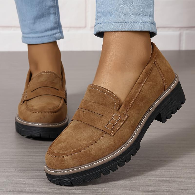 Bethan – Damskie loafery – stylowe z grubą podeszwą