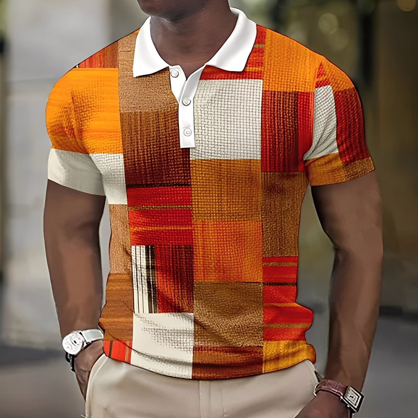 Reginald - Stylowa kolorowa męska polo