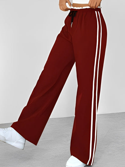 Eleanor - Sportowe, szerokie spodnie o prostym kroju dla kobiet