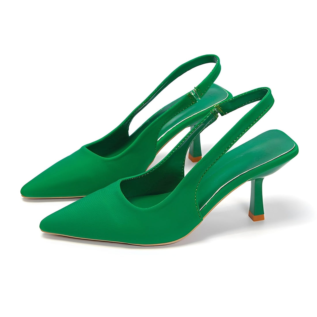 Nannie - Eleganckie czółenka na obcasie typu slingback dla kobiet
