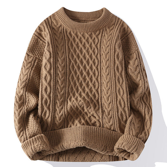 Griffin - Stylowy, lekko robiony na drutach sweter dla mężczyzn
