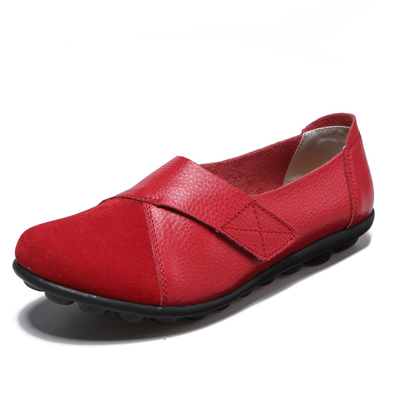 Merideth - Damskie buty na rzepy do codziennego użytku