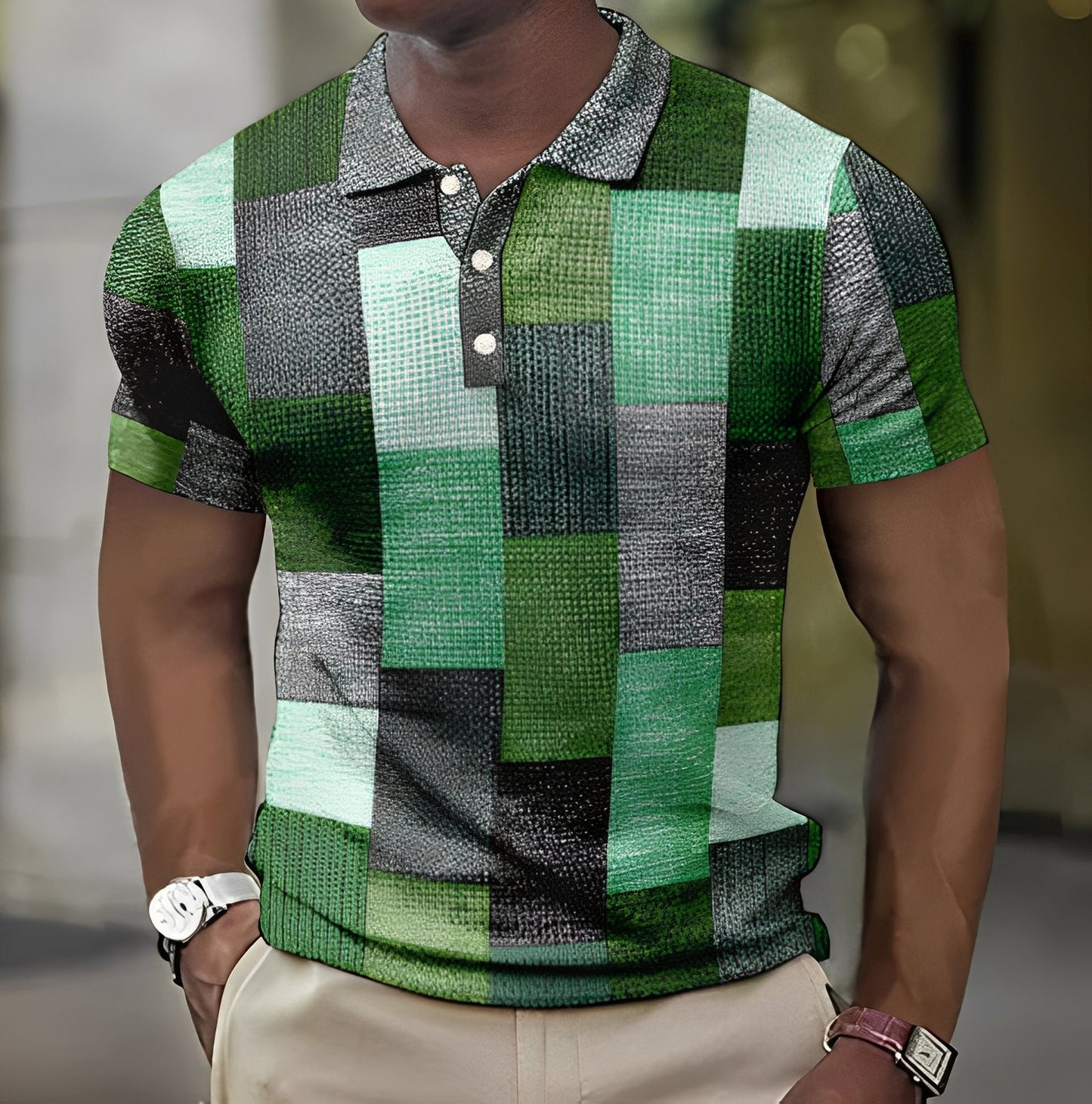 Reginald - Stylowa kolorowa męska polo