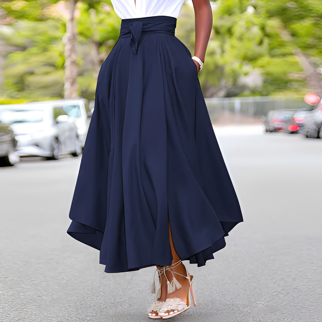 Irine - Eleganter langer plissierter Damenrock